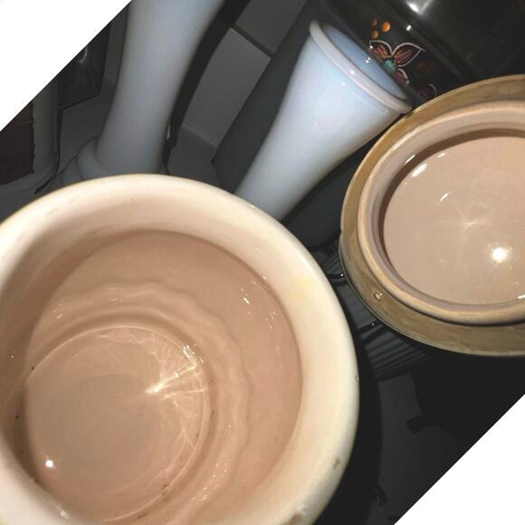 Vintage Fruit Pale Yellow Ceramic Canister - Picture 2 of 5